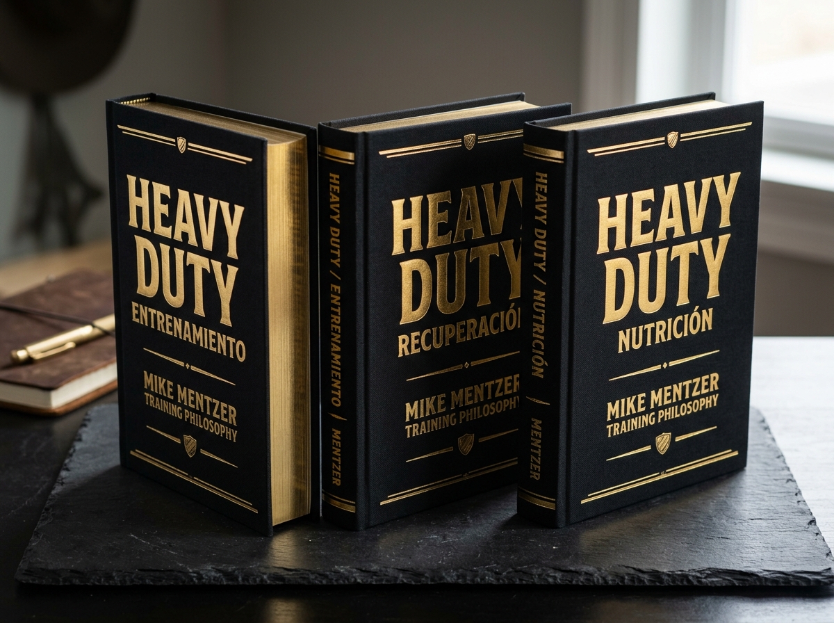 Pack de 3 Libros de Mike Mentzer: Recuperación, Entrenamiento y Nutrición